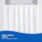 Kenney Mfg Fabric Shower Curtain Liner, 70" W x 72" H, White KN61253 - alternate 3
